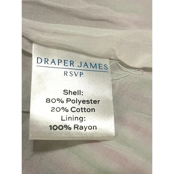 Draper James RSVP Size M Seersucker Puff Sleeve Pink, Green striped Wrap… - Picture 8 of 9